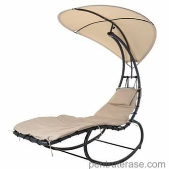 Balansoar hinta leagan cu acoperis umbrela de protectie solara pentru terasa gradina curte balcon iarba verde living