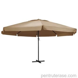 Umbrelă mare pentru terasă, culoare maro, de la vidaXL.